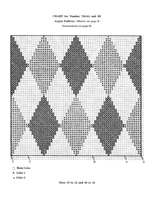 Man's Argyle Pullover Pattern | Knitting Patterns