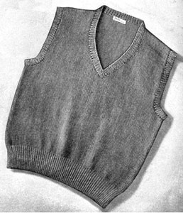 Men's Sleeveless Sweater Pattern | Knitting Patterns