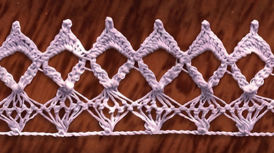 Hairpin Lace Edging Pattern #8474