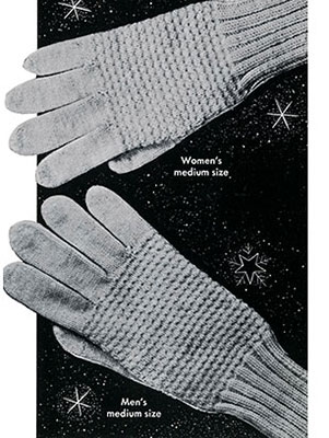 Classic Gloves Pattern #616 adult sizes