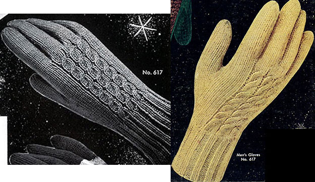 Men's & Women's Cable Gloves Pattern #617 images