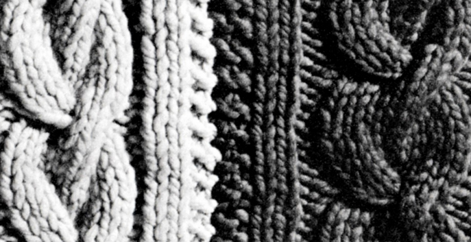Ship's Cable Afghan Pattern #B-133