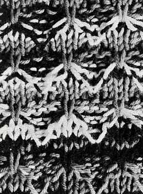 Quick Knit Afghan Pattern swatch