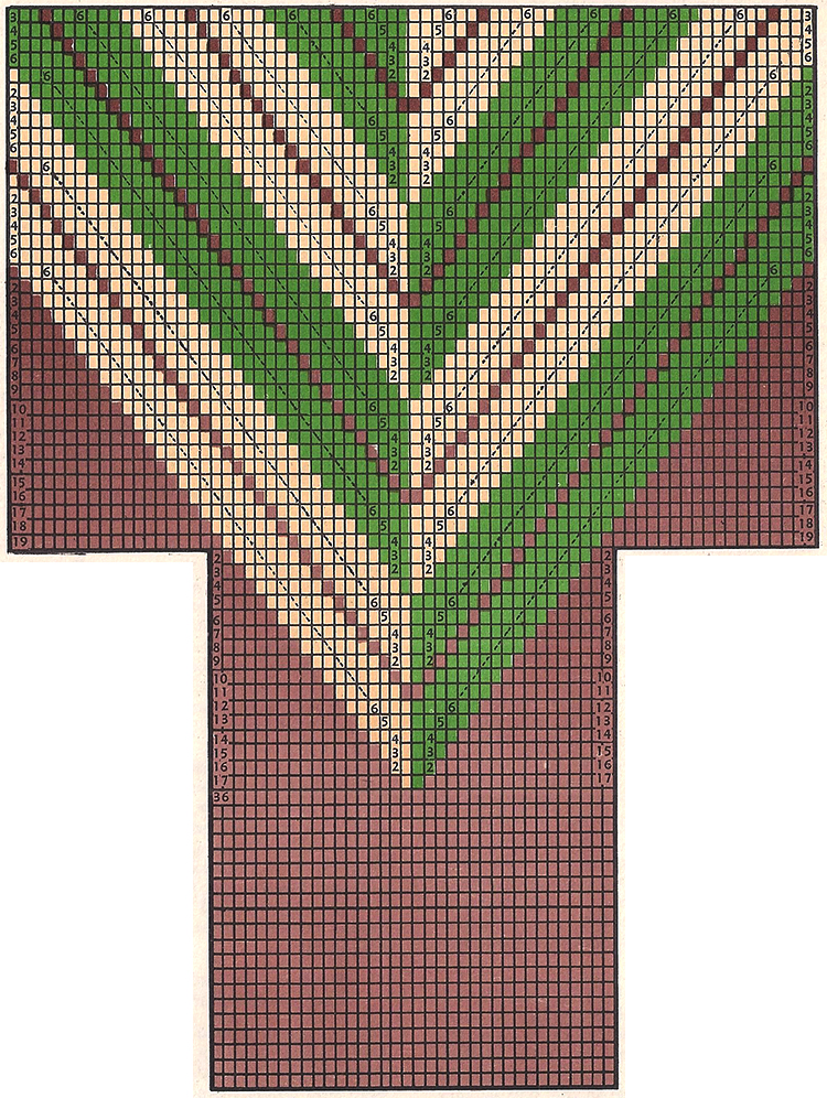 Chevron Diagonal Stripes Socks Pattern #7238