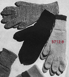Banff Raglan Sport Sweater, Cap and Gloves Pattern #3712