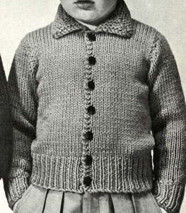 Plain Cardigan Pattern - boy's version