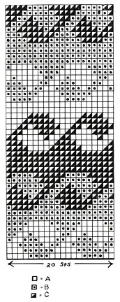 Music in the Air Sweater Pattern chart