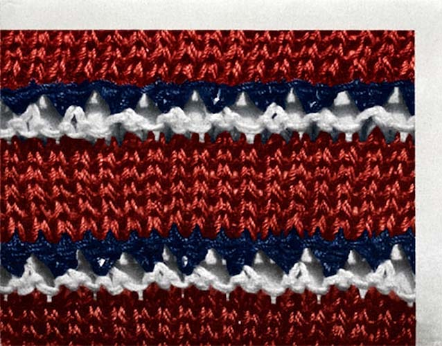 Fagot Knitted Blouse Pattern #137 swatch