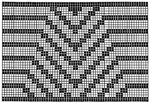 Knitted Envelope Pattern #285 chart