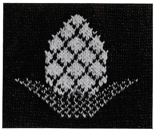 Pineapple Afghan Pattern motif
