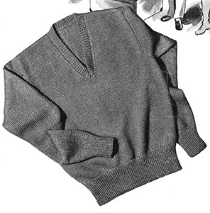 V-Neck Pullover Pattern #S-100