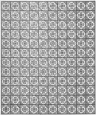 Evensong Bedspread Pattern #620 chart