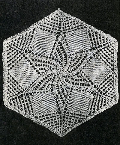Moonflower Bedspread Pattern #627 swatch