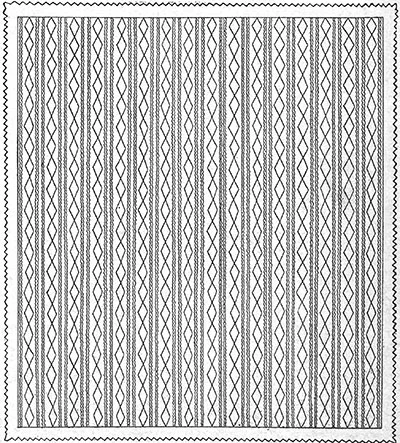 Trailing Vine Bedspread Pattern #631 chart