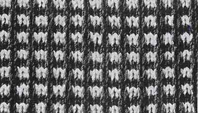 Knitting Bag Pattern swatch