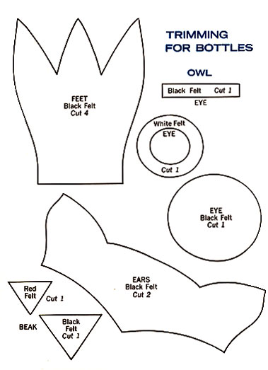 Owl Bottle Cover Up Pattern