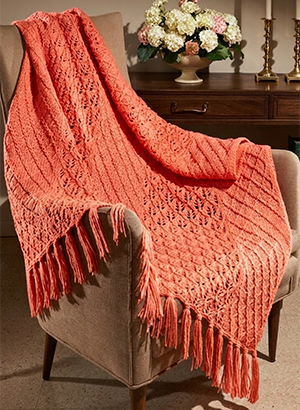 Lattice Lace Afghan Pattern #B-138