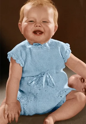 Knitted Shirt and Soaker Set Pattern #5167