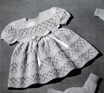 Knitted Dress for 9 to 12 Months Pattern