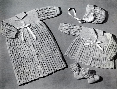 Knitted Lace Wardrobe for 3 Months Pattern