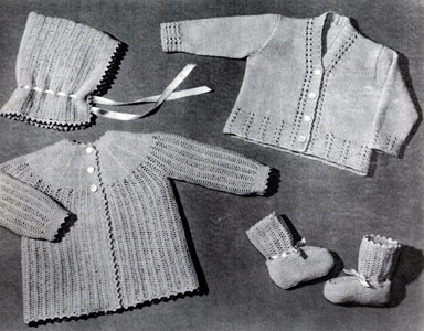 Knitted Set for 6 Months Pattern