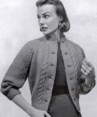 Cardigan Sweater Pattern No. 421