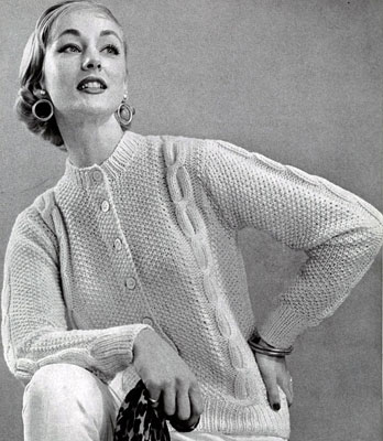 Cardigan Sweater Pattern No. 450