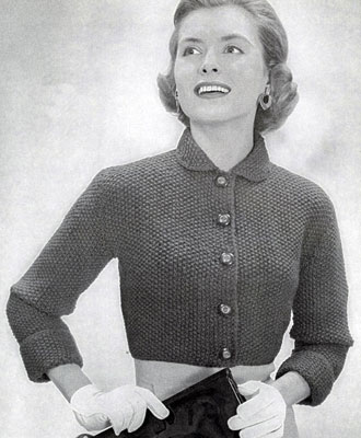 Vintage PDF 1945 Knitting Pattern Cardigan Sweater Instant Download Digital Instant Delivery