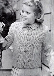 Cardigan Sweater Pattern | Sizes 8 (10-12-14)