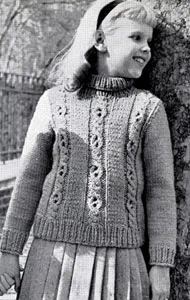 Pullover Sweater Pattern | Sizes 8 (10-12-14)