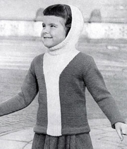 Hooded Pullover Sweater Pattern 5912