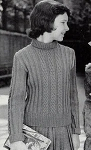 Pullover Sweater Pattern | Sizes 8 (10-12-14)