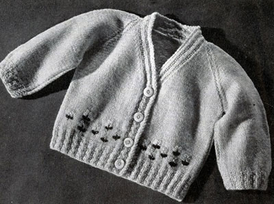 Baby Sweater No. 5312 Pattern