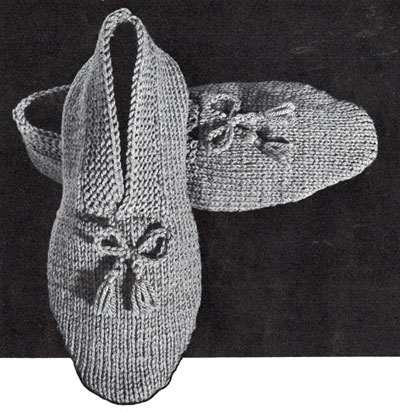 Men's Knitted Slippers Pattern