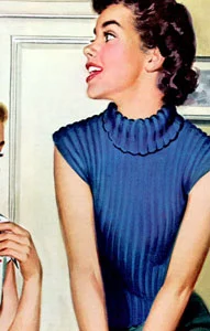 Sleeveless Turtleneck Sweater Pattern #C-151