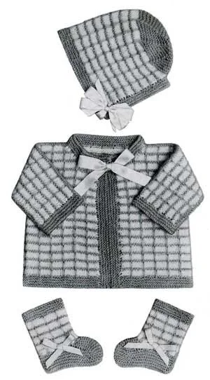 Knitted Baby Set Pattern #104