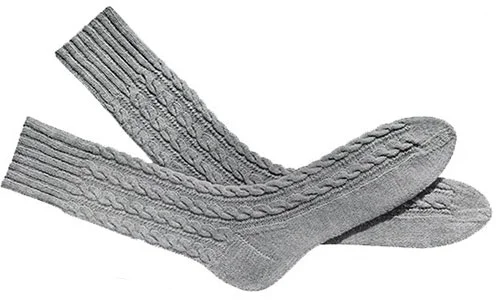 Mens Cable Socks Pattern  #603 & #610