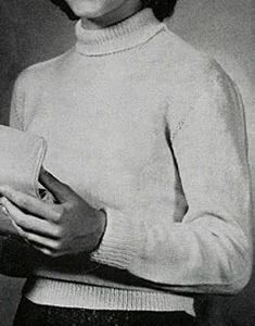 Teen-Age Turtle Neck Sweater Pattern #837