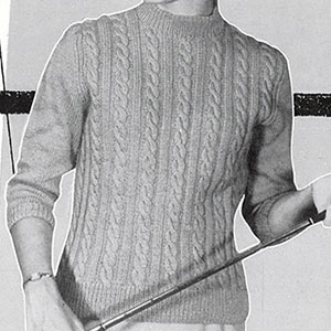 Teen Top Cable Pullover Pattern #903