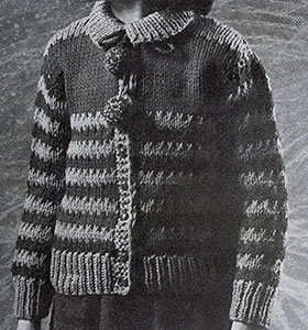 Bulky Knit Cardigan Pattern #920
