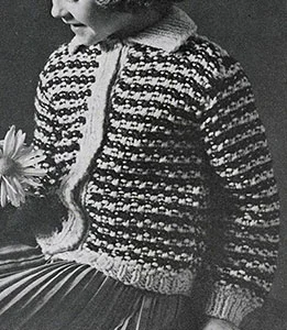 Bulky Knit Cardigan Pattern #922