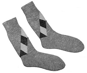 Mens Argyle Socks Pattern #612