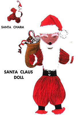 Santa Claus Yarn Doll Pattern #0102