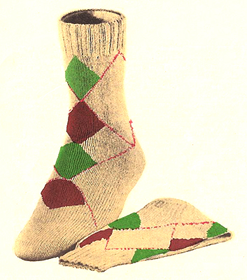 Classic Argyle Socks Pattern #7206