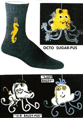 Sea Horse Clock Socks Pattern #72100