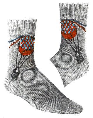 Around the World Socks Pattern #72-108