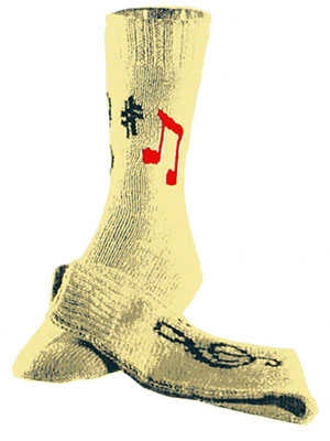 Music Socks Pattern #7237