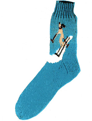 Skier Socks Pattern #7254