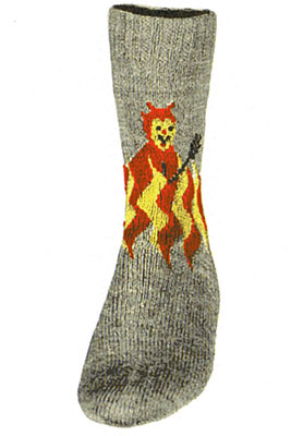 Red Devil Socks Pattern #7257