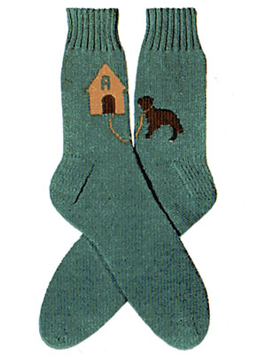 Dog House Socks Pattern #7265